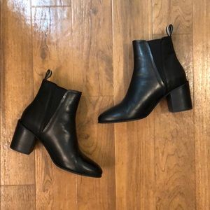 High heel ankle booties